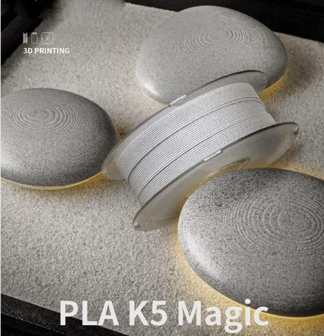 PLA K5 מט -שיש נימה | אפקט מיוחד של שיש לבן 1.75 ממ | נימה שיש 1 קג סליל | חומר הדפסת תלת מימד קרוב לאפקט שיש